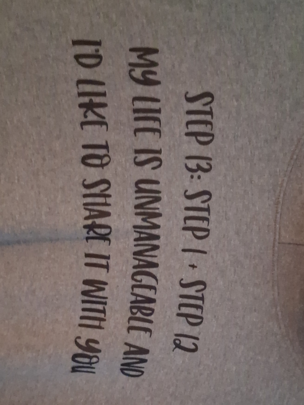 "Step 13= step 1 + step 12" cropped Pull over hoodie For All The Wrong Reasons - Picture 2 of 4